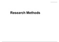 Revision for Research Methods - PSYB1