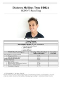 Student Diabetes Mellitus Type I/DKA SKINNY Reasoning/Jack Anderson, 9 years old