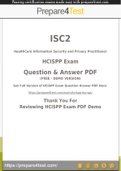 HCISPP Questions [2021] Get 100% Actual HCISPP Questions and Answers PDF