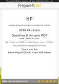 HPE6-A41 Questions [2021] Get 100% Actual HPE6-A41 Questions and Answers PDF