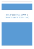 COMP 230 FINAL EXAM 1 GRADED A(NEW 2021 EXAM)