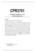 Summary CPR3701 Assignment 2 Semester 1 & 2 2021