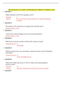 BSC 2346 HUMAN ANATOMY AND PHYSIOLOGY MODULE 8 QUIZ (3 VERSIONS) / BSC2346 HUMAN ANATOMY AND PHYSIOLOGY MODULE 8 QUIZ (3 VERSIONS) (LATEST 2021) | VERIFIED ANSWERS, 100 % CORRECT | RASMUSSEN COLLEGE