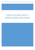 COMP 230 FINAL EXAM 1 GRADED A&lpar;NEW 2021 EXAM&rpar;