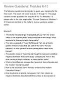 Review Questions & Awnsers Modules 6-10 SIO 16R - Geology of the National Parks - Gee &lbrack;SP21&rsqb;&period;pdf