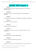 CCOU 202 Exam 1 &vert; VERIFIED SOLUTION 