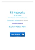 Authentic F5 Networks 301a Dumps (2021) Real 301a Exam Questions For Preparation