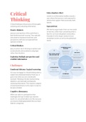 Critical Thinking - Summary - Grade 11/12 - IEB