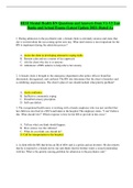 HESI Mental Health RN Questions and Answers from V1-V3 Test Banks and Actual Exams &lpar;Latest Update 2021&rpar; Rated A&plus;