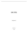 Solutions to ISR3701 Assignment 2 Semester 2 2021 &lpar;711854&rpar;