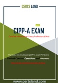 IAPP CIPP-A Dumps To Make Your Success Possible
