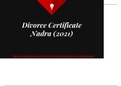 Seek Guide of Divorce Certificate Nadra Procedure (2021) By Lawyer 