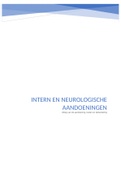 Praktisch onderzoek en behandeling  uitwerking van intern/neurologie aandoeningen 