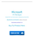 Microsoft 77-731 Dumps 100% Approved (2021) 77-731 Exam Questions