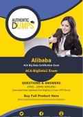 Alibaba ACA-BigData1 Dumps - Accurate ACA-BigData1 Exam Questions - 100% Passing Guarantee