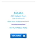 Alibaba ACA-BigData1 Dumps Questions and Solutions to Clear ACA-BigData1 Exam in First Try