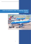 Unit 6 Airfares and Ticketing 2018-2019
