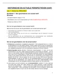 Samenvatting Historische en actuele perspectieven&colon; semester 2&comma; 2020-2021
