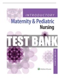 Test Bank for Introductory Maternity and Pediatric Nursing 4th Edition Hatfield complete questions and answers 100% verified and complete test bank 