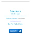 Salesforce ADX-201 Exam Dumps [2021] PDF Questions With Free Updates