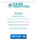 Adobe AD0-E703 Dumps [2021] Real AD0-E703 Exam Questions And Accurate Answers