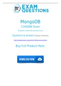 MongoDB C100DBA Dumps (2021) Real C100DBA Exam Questions And Accurate Answers