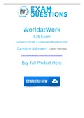 Download WorldatWork C3E Dumps Free Updates for C3E Exam Questions [2021]