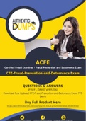 ACFE CFE-Fraud-Prevention-and-Deterrence Dumps - Accurate CFE-Fraud-Prevention-and-Deterrence Exam Questions - 100% Passing Guarantee