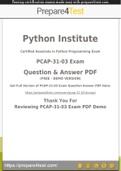 Certified Associate in Python Programming Certification - Prepare4test provides PCAP-31-03 Dumps