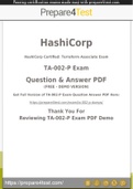 HashiCorp Infrastructure Automation Certification - Prepare4test provides TA-002-P Dumps