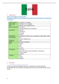 Samenvatting Italië, 1TRM semester 2