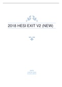 HESI EXIT V2 QUESTIONS AND ANSWERS COMPLETE SOLUTION 2018