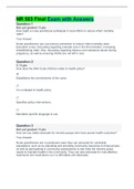 NR 503 Final Exam Study Guide &lpar;Fall 2019&rpar;