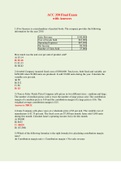 ACC 350 Final Exam with Answers &lpar;Verified Answers&rpar;