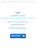 Approved C_TADM55a_75 Dumps Questions With [2021] C_TADM55a_75 Exam Dumps Get Certified Easily