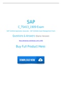 SAP C_TS413_1909 Exam Dumps (2021) PDF Questions With Success Guarantee