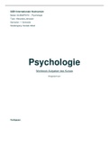Lösung der Workbookaufgaben des Faches Psychologie für Soziale Arbeit