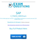 SAP C_TS4CO_1909 Dumps (2021) Real C_TS4CO_1909 Exam Questions And Accurate Answers