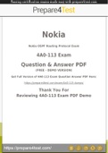 Nokia Service Routing Certification - Prepare4test provides 4A0-113 Dumps
