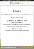 Adobe Magento Commerce Certification - Prepare4test provides AD0-E700 Dumps