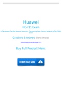 Huawei HC-711 Dumps 100% New [2021] HC-711 Exam Questions