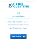 Download HP HPE0-V13 Dumps Free Updates for HPE0-V13 Exam Questions [2021]