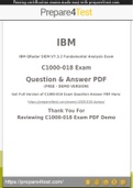 IBM Certified Associate Analyst Certification - Prepare4test provides C1000-018 Dumps