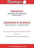  Wanted OmniStudio-Consultant Exam Dumps to Pass the Exam effortlessly