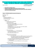 West Coast University&comma; Orange County Study Guide NURSING 306 Chapter 7 DURHAM&colon; High Risk Antepartum Nursing Care
