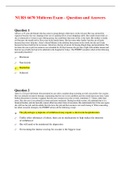 NURS 6670 Midterm Exam - Question and Answers &lpar;Correct&rpar;