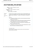 Exam (elaborations) University of Louisiana, Lafayette ACCT 526 / ACCT526 Final Exam