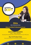 Okta-Certified-Professional Dumps - Accurate Okta-Certified-Professional Exam Questions - 100% Passing Guarantee
