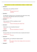 BSC 2346 HUMAN ANATOMY AND PHYSIOLOGY MODULE 3 VERSION 1 QUIZ &sol; BSC2346 HUMAN ANATOMY AND PHYSIOLOGY MODULE 3 VERSION 1 QUIZ &lpar;LATEST-2021&rpar; &vert; VERIFIED ANSWERS&comma; 100 &percnt; CORRECT &vert; RASMUSSEN COLLEGE 