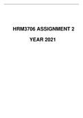 HRM3706 ASSIGNMENT NO.2 YEAR 2021 SUGGESTED SOLUTIONS